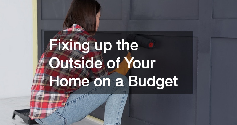 Fixing up the Outside of Your Home on a Budget